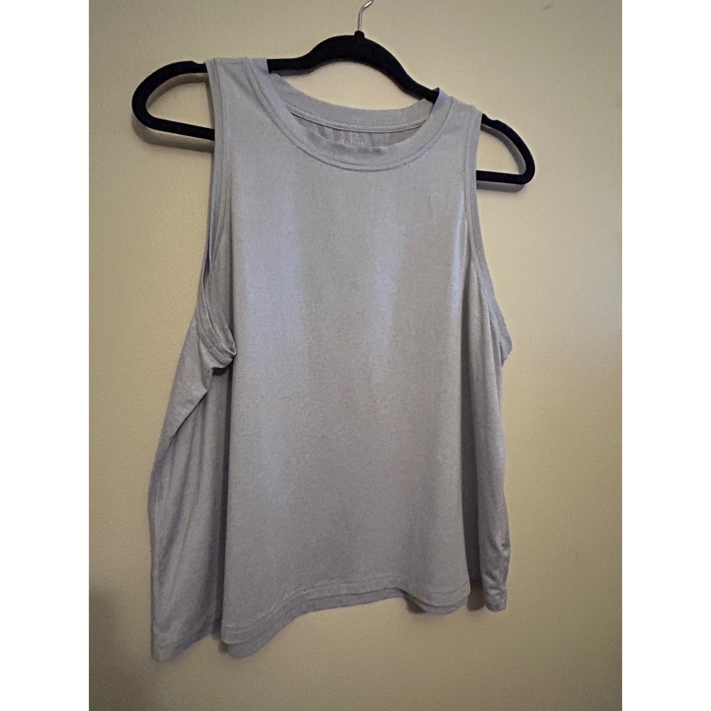 Athleta Muscle Tank Top Womens 1X Gray Excellent‎ Stretch Activewear Relaxed